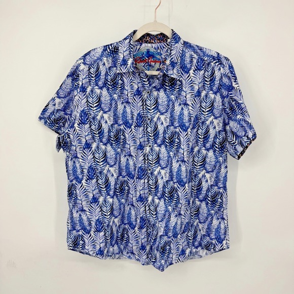 Robert Graham Other - Robert‎ Graham Button Up Shirt Men's Size L Tropical Resort Short Sleeve Casual